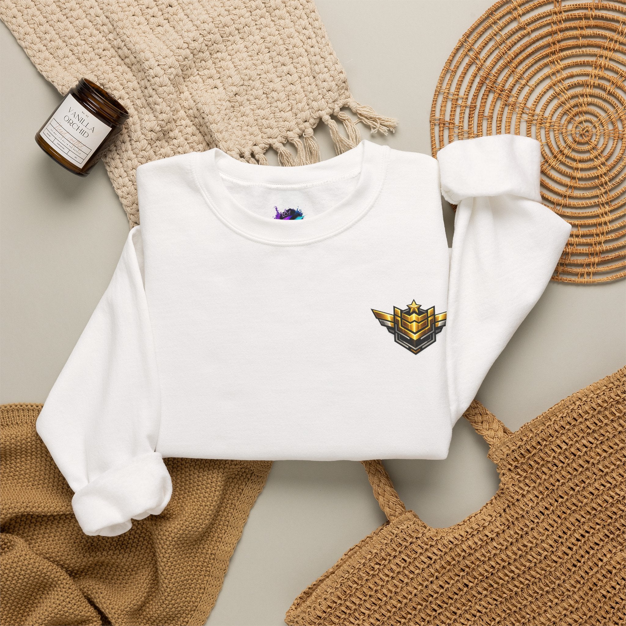 Level 11 Crewneck Sweatshirt — Gamer Badge "Keep Grinding"