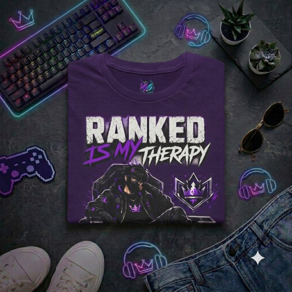 Koszulka "Ranked is my therapy"