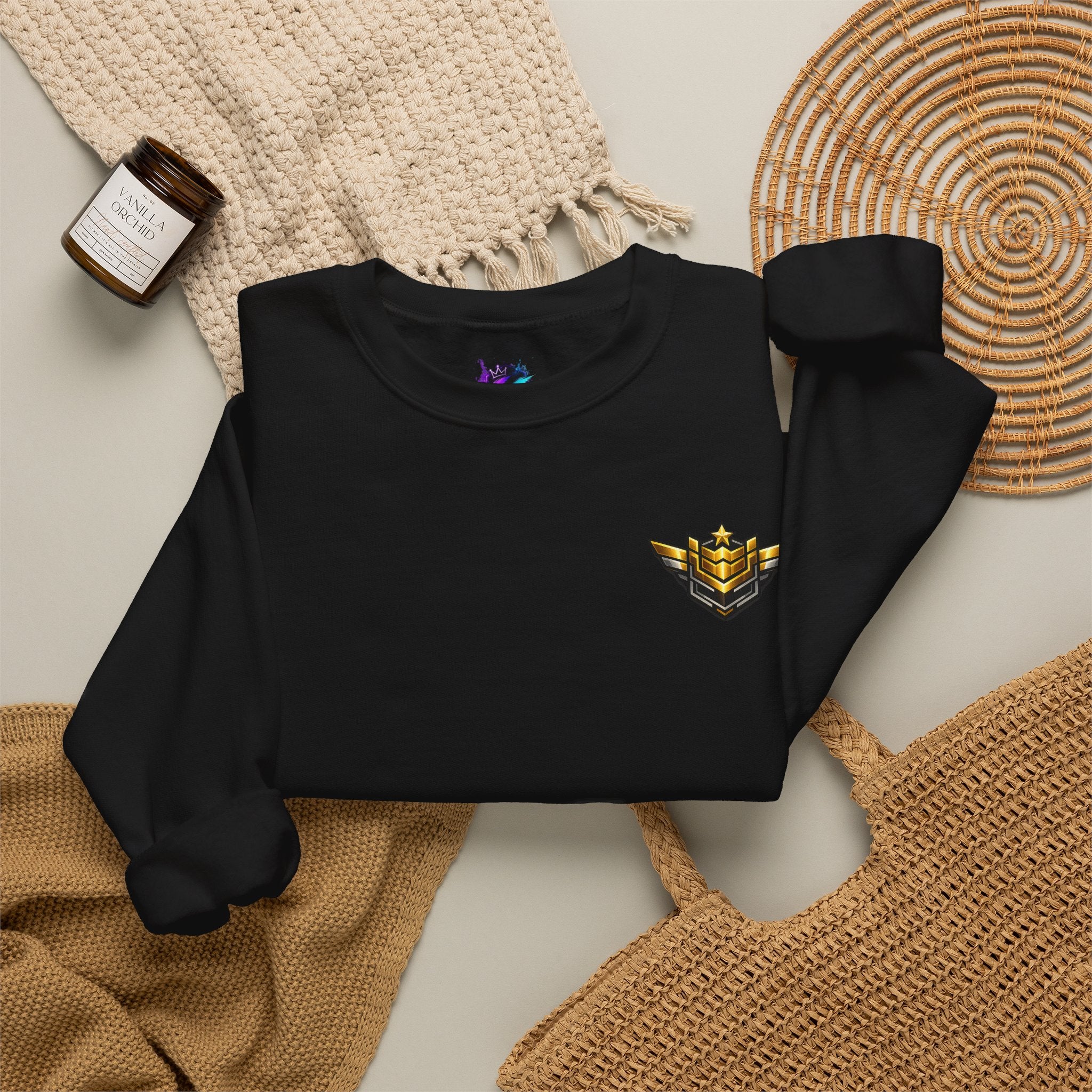 Level 11 Crewneck Sweatshirt — Gamer Badge "Keep Grinding"