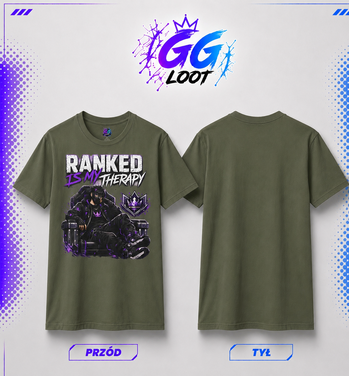 Koszulka "Ranked is my therapy"