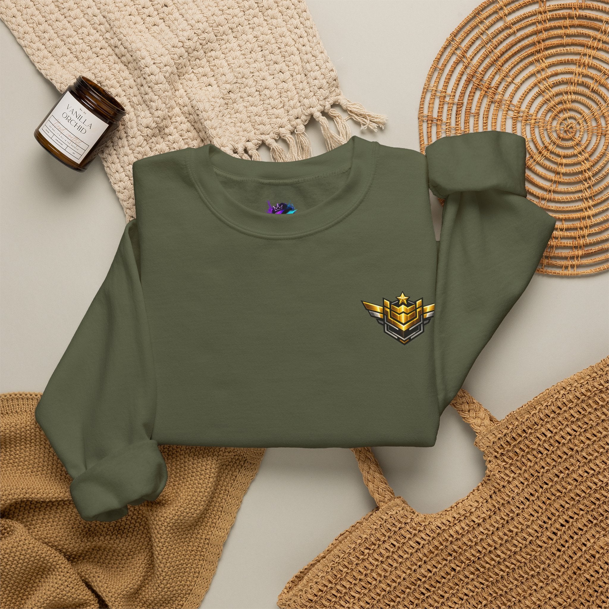Level 11 Crewneck Sweatshirt — Gamer Badge "Keep Grinding"