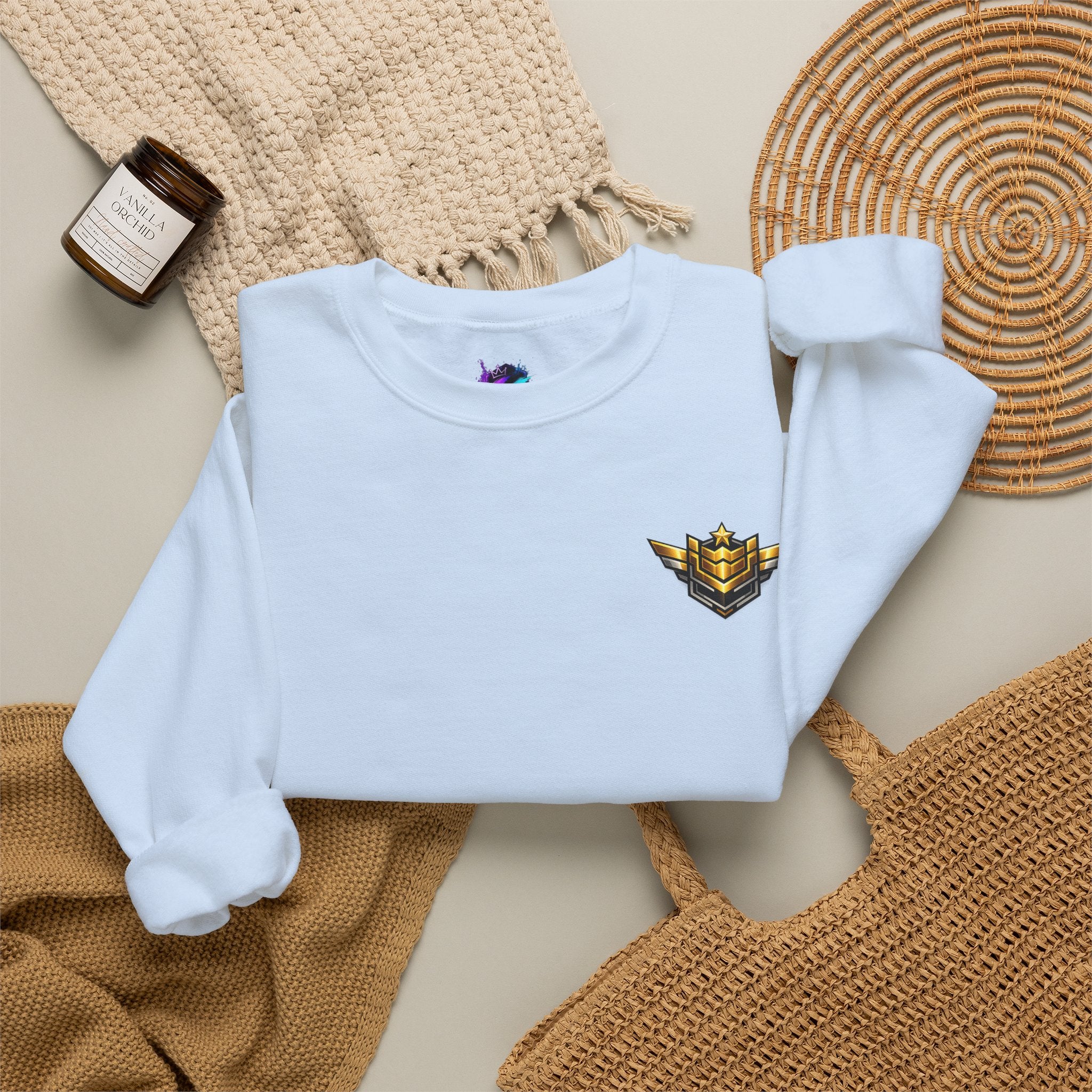Level 11 Crewneck Sweatshirt — Gamer Badge "Keep Grinding"